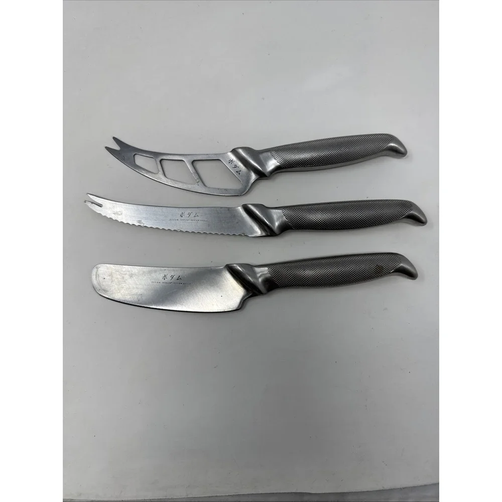 Bodum Chef 3-Piece‎ Charcuterie Board Cheese And Sausage Knife Set